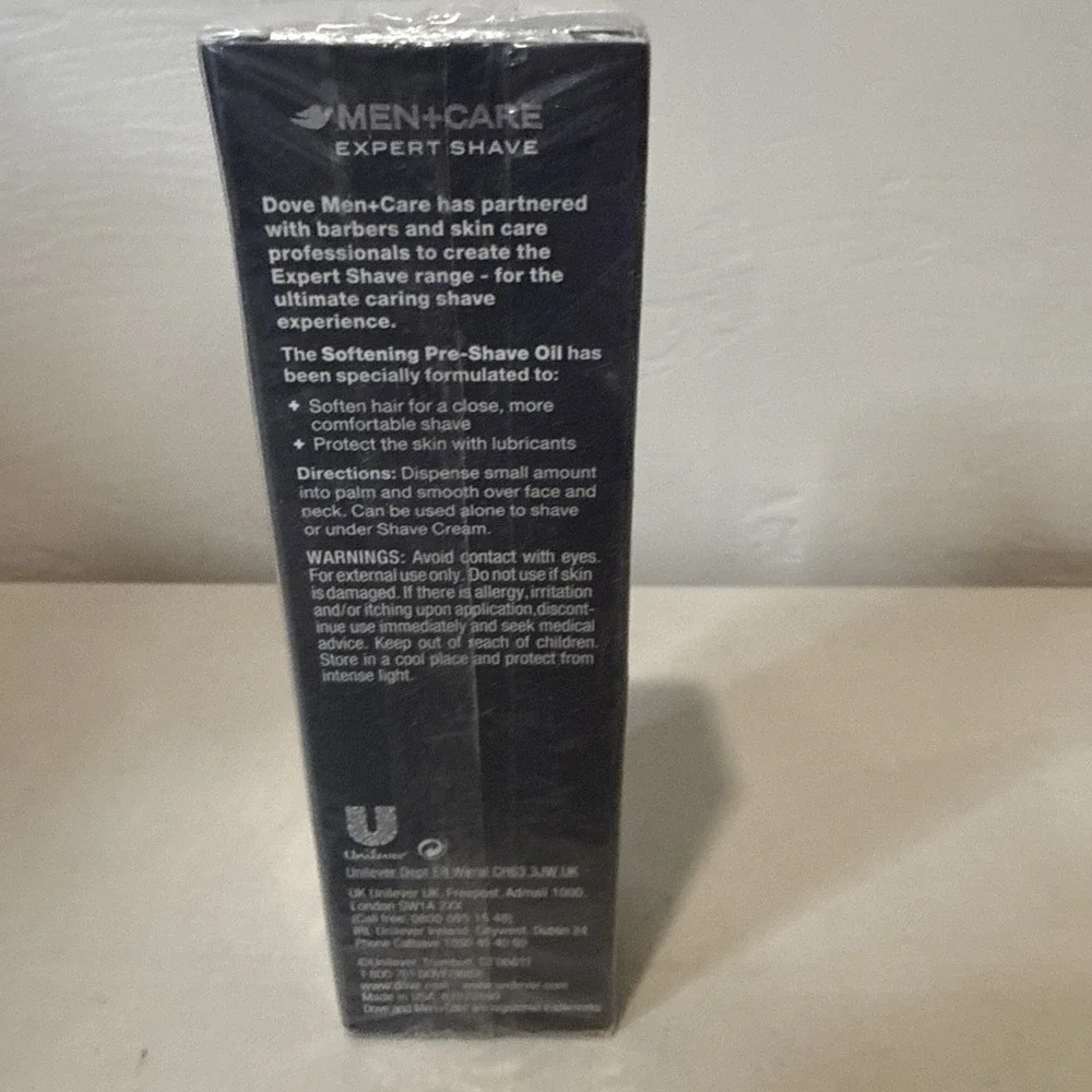 Dove Men Care Expert Shave Softening Pre-Shave Oil 35ml 1.1oz Discontinued